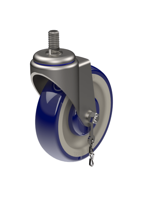 Shopping Cart/Retail Swivel Caster Front View