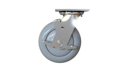 Side View of Medium/Heavy Duty Caster with Roller Bearing N40P362KGNZQK