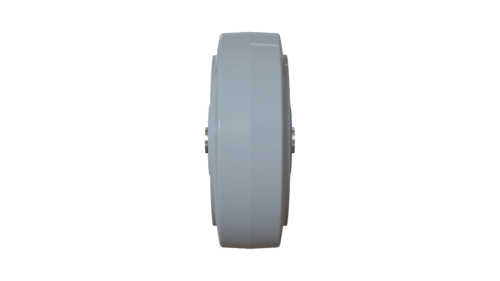 Rear View of 6" Medium/Heavy Duty Wheel with Polypropylene Base (Part No: W44062GP).