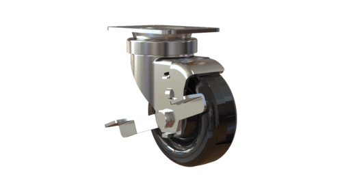 Front view of the T26P173HBKJFS industrial swivel caster