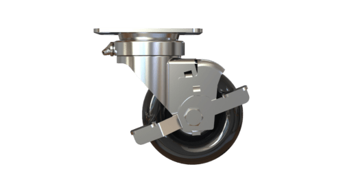 Side view of the T26P173HBKJFS industrial swivel caster