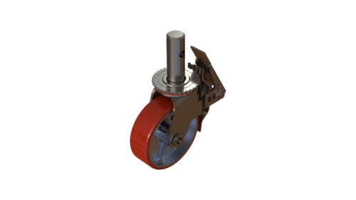 Z48RH62ZPULFT Heavy-Duty Scaffolding Caster – Front View